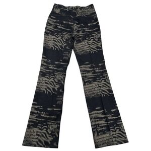 TAYLOR BROOKE Women Size 28 Jeans  Flare Leg All Over Print Denim Unique Design